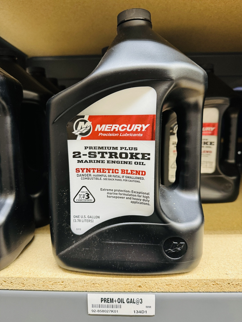 $31.99* GENUINE MERCURY no tax* PREMIUM PLUS TCW3 OIL (GALLON)  92-858027K01*In Stock & Ready To Ship!