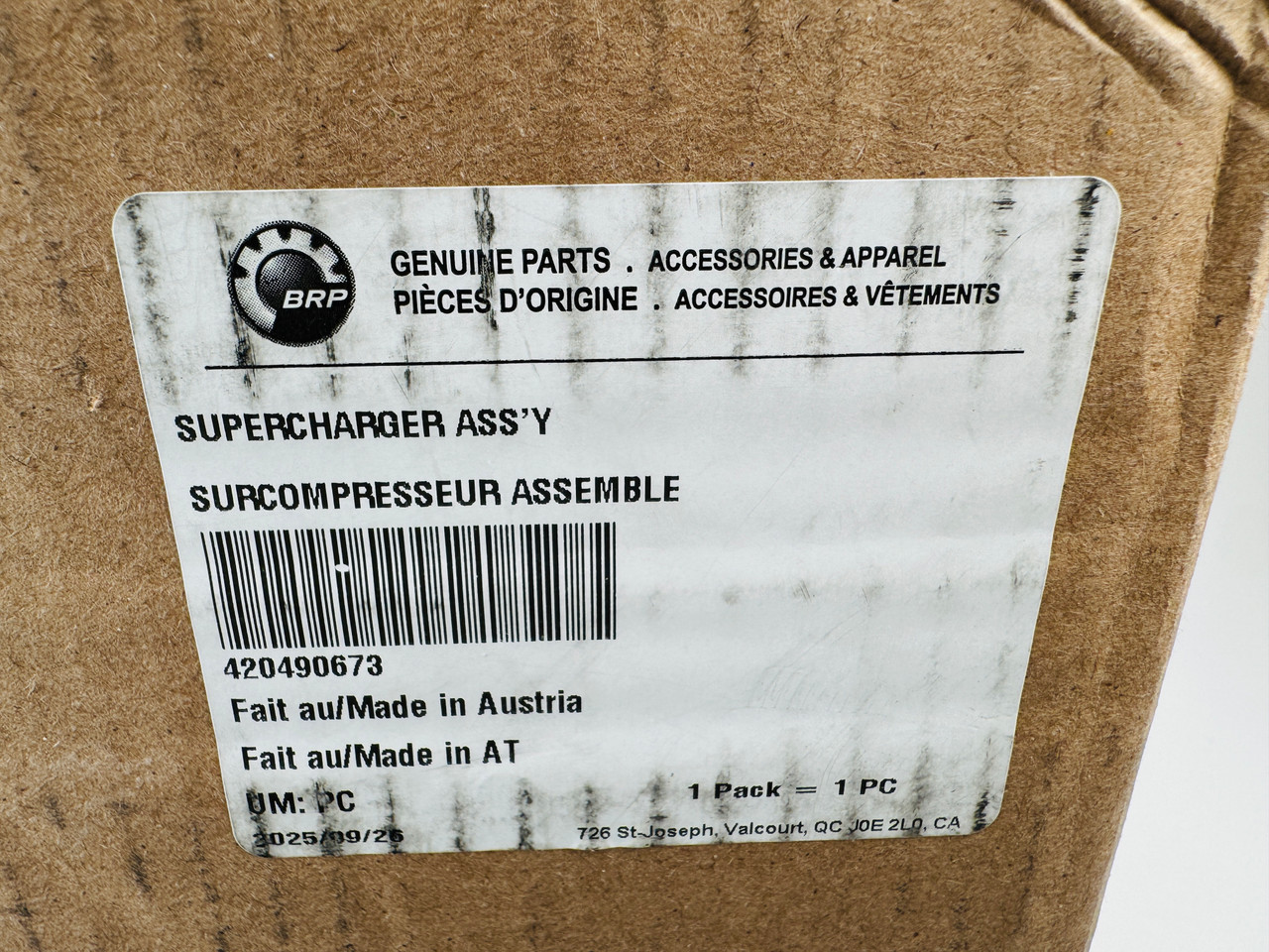 $1499.99* NEW GENUINE BRP no tax* MAINTENANCE-FREE SUPERCHARGER 420490673  (BRP's previous part numbers were 420893563 & 5490673)  In Stock & Ready To Ship!