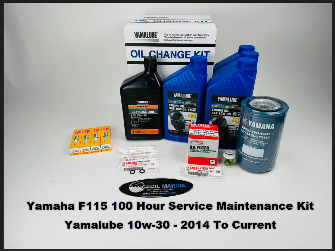 $149.99* GENUINE YAMAHA no tax* YAMAHA F115 100 HOUR SERVICE 10W-30 MAINTENANCE KIT 2014 TO CURRENT *In Stock & Ready To Ship!