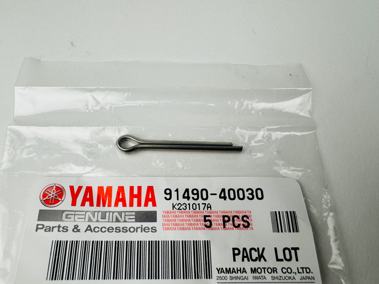 $3.99* GENUINE YAMAHA no tax*PROP SHAFT COTTER PIN 91490-40030-00*In Stock & Ready To Ship