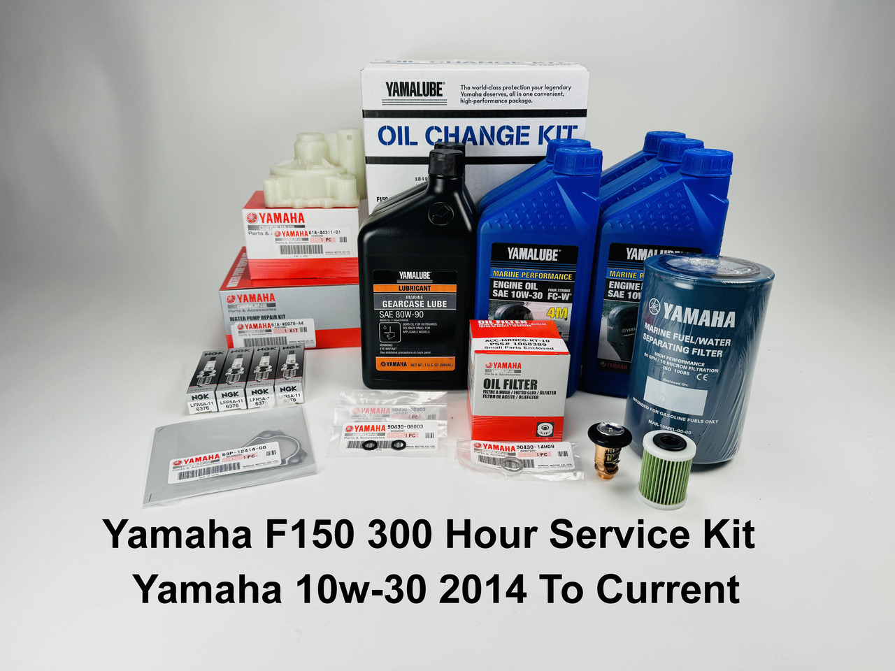 349.99* GENUINE YAMAHA no tax* YAMAHA F150 300 HOUR SERVICE MAINTENANCE KIT - YAMALUBE 10W-30 - 2014-CURRENT *In Stock & Ready To Ship!