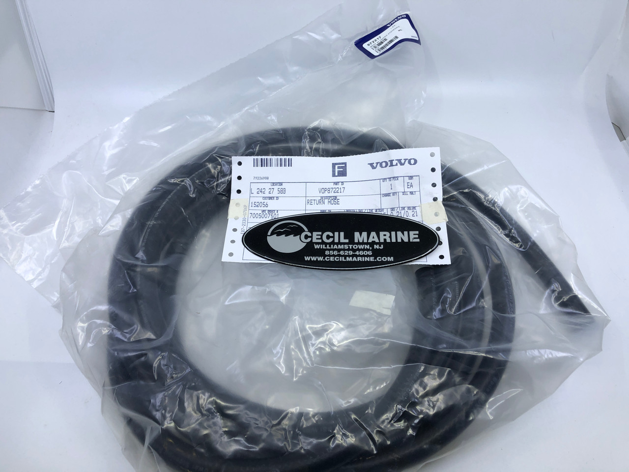 $139.88* GENUINE VOLVO no tax* RETURN HOSE 872217 *Special Order 10 To 14 Days For Delivery
