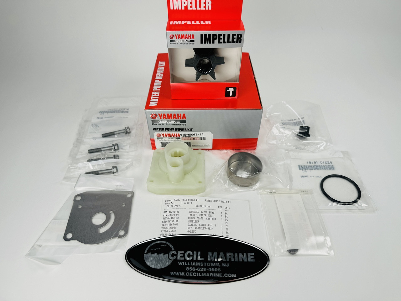 $36.99*  GENUINE YAMAHA no tax* WATER PUMP REPAIR KIT 61N-W0078-14-00 *In Stock & Ready To Ship!