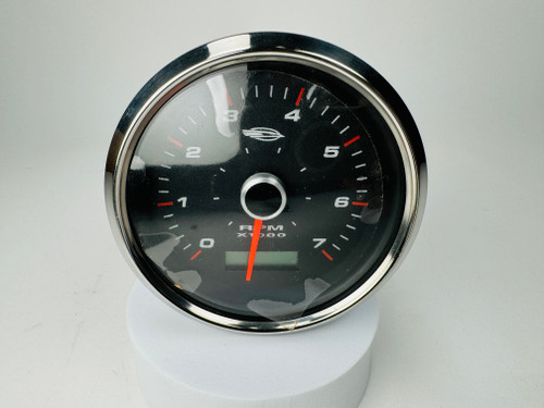 TACHOMETER 4" 7000 RPM WITH HOUR METER  *In Stock & Ready To Ship!
