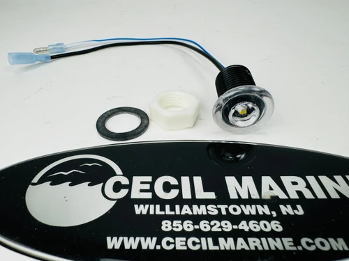 LIGHT - BI - COLOR DOMED - BLUE - WHITE  *In Stock & Ready To Ship!