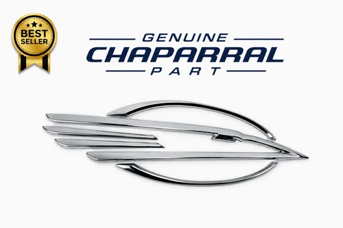 $54.99* CHAPARRAL BIRD HEAD LOGO CHROME 9.5 X 3"  14-00147 *In Stock & Ready To Ship!