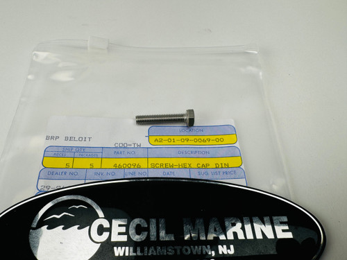 $4.95* GENUINE BRP no tax* SCREW-HEX CAP DIN  460096 *In Stock & Ready To Ship!