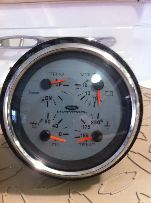 4-IN-1 GAUGE GFC701 - 5 IN TRIM/OIL/TEMP/VOLT - This gauge is no longer available, and no alternative options are offered 4-IN-1 GAUGE GFC701 - 5 IN TRIM/OIL/TEMP/VOLT - This gauge is no longer available, and no alternative options are offered