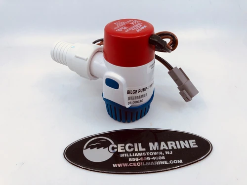 BILGE PUMP- 1100 GPH W/ DEUTSCH no tax* 35.00030 *In Stock And Ready To Ship!