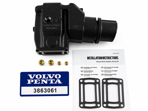 $379.99* GENUINE VOLVO no tax* EXHAUST MANIFOLD RISER 7.8" TALL 3863061 *In Stock & Ready To Ship!