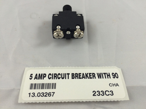 5 AMP CIRCUIT BREAKER WITH 90 DEGREE TERMINALS