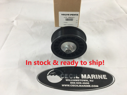 $24.99* GENUINE VOLVO no tax* IDLER PULLEY 3860201 *In Stock & Ready To Ship!