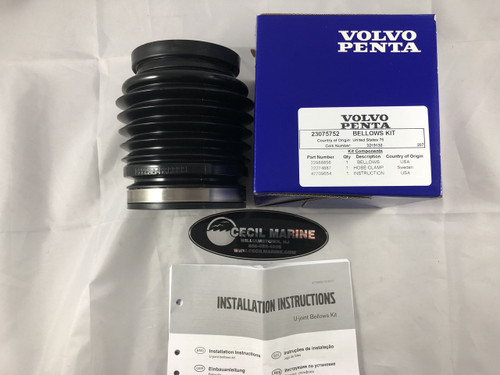 $69.99* GENUINE VOLVO no tax* U-JOINT BELLOWS KIT 23075752 *In Stock & Ready To Ship!