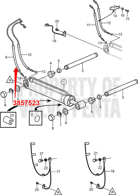 $62.99* GENUINE VOLVO no tax* PORT OUTER TRIM LINE 3857523  *In Stock & Ready To Ship!