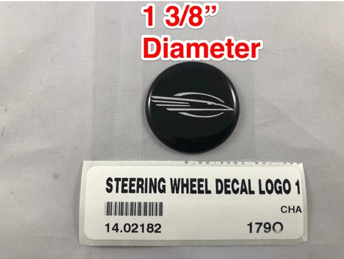 STEERING WHEEL DECAL LOGO 1 3/8" DIAMETER 14.02182 *In Stock & Ready To Ship!