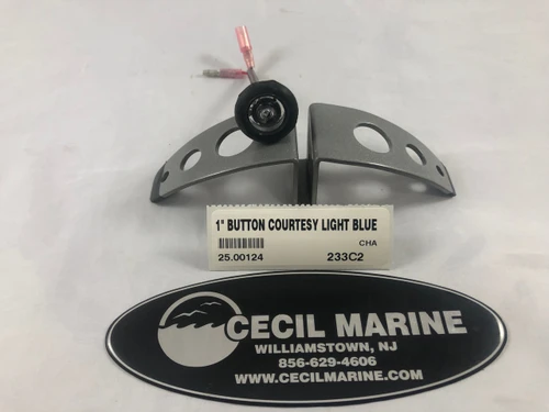 1" BUTTON COURTESY ARCH LIGHT BLUE LED