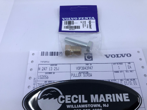 $16.99* GENUINE VOLVO PULLER SCREW 3843947  *In Stock & Ready To Ship!