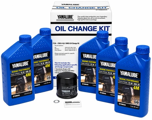 $89.99* GENUINE YAMAHA F200, F225 & F250 (3.3 Liter)  10W30 Oil Change Kit LUB-MRNLG-KT-10 *In Stock & Ready To Ship!