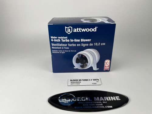 BLOWER WR TURBO II 4" WHITE no tax* (ATT17494) *IN STOCK AND READY TO SHIP!