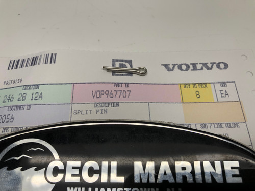 $6.99* GENUINE VOLVO no tax* SPLIT PIN 967707 *In Stock & Ready To Ship!