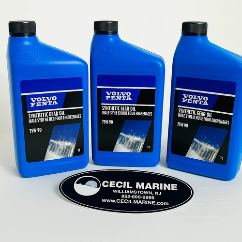 $85.99* (3) GENUINE VOLVO PENTA no tax* 75W - 90 SYNTHETIC OUTDRIVE OIL QUART 1141679  *In Stock & Ready To Ship!