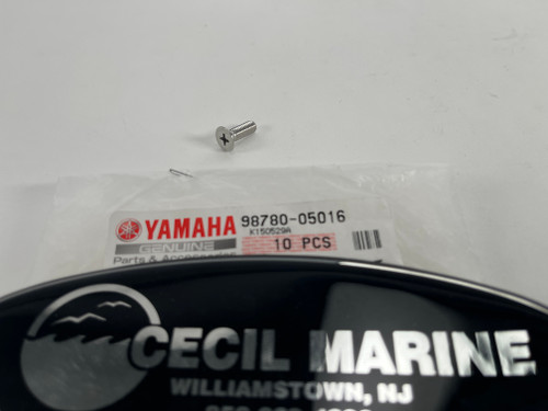 $3.99* GENUINE YAMAHA no tax* SCREW,FLAT HEAD 98780-05016-00 *In Stock & Ready To Ship