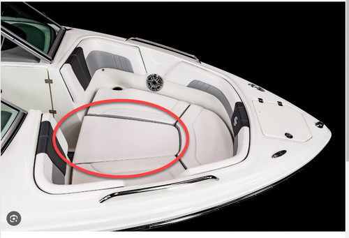 CHAPARRAL  2022 23 SSi BOW FILLER CUSHION This bow filler cushion will fill all 23 H2o's & SSi's 2019 thru 2024  However the white vinyl will be a different shade & texture *In Stock & Ready To Ship!