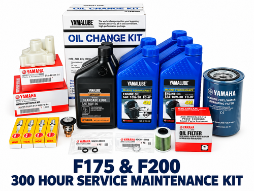 $419.99* GENUINE YAMAHA no tax* F175 & F200 300 HOUR SERVICE MAINTENANCE KIT - YAMALUBE 10W-30 - 2014-CURRENT *In Stock & Ready To Ship!