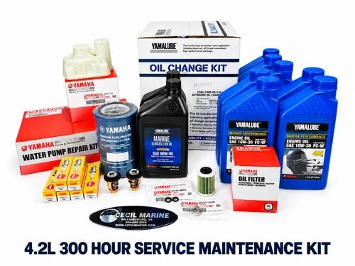 $659.99* GENUINE YAMAHA no tax* YAMAHA 4.2L 300 HOUR SERVICE MAINTENANCE KIT - YAMALUBE 10W-30 - 2014-CURRENT *In Stock & Ready To Ship!