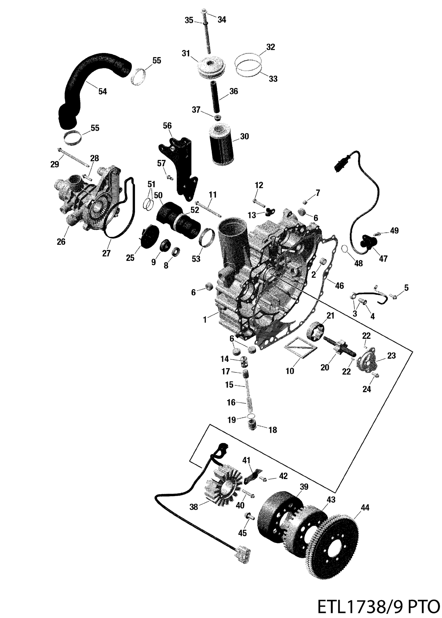 BRP Parts Diagrams - Vortex 243 & 2430 - Twin 250's - Twin 200 & 250 ...