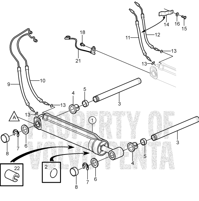 Volvo Parts Diagrams Volvo Outdrive Diagrams SXM Trim Cylinder