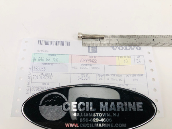 $7.99* GENUINE VOLVO HEX. SOCKET SCREW 959422 *In Stock & Ready To
