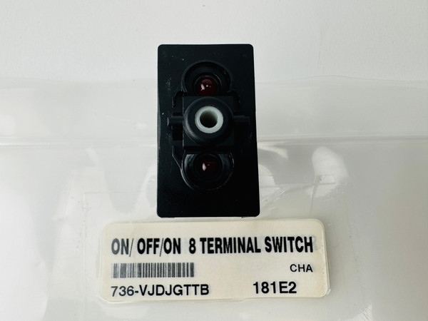 ON/ OFF/ON 8 TERMINAL SWITCH ACTUATOR 2 RED LIGHTS