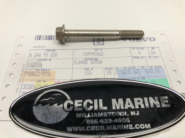 $16.99 GENUINE VOLVO FLANGE SCREW 990860 *In Stock & Ready To Ship