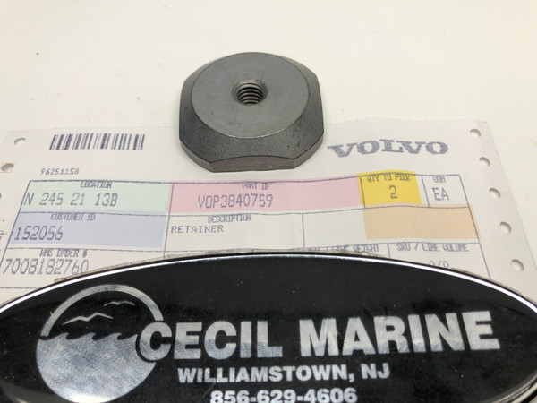 $24.99* GENUINE VOLVO no tax* TRANSOM SHIELD RETAINER 3840759 *In