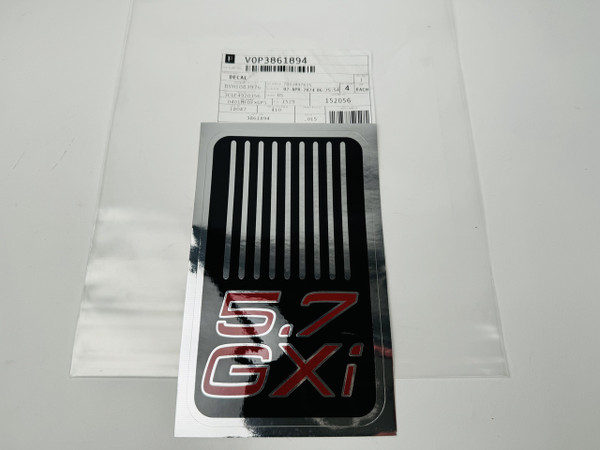 $14.99* GENUINE VOLVO no tax*5.7 GXi DECAL 3861894 *In Stock