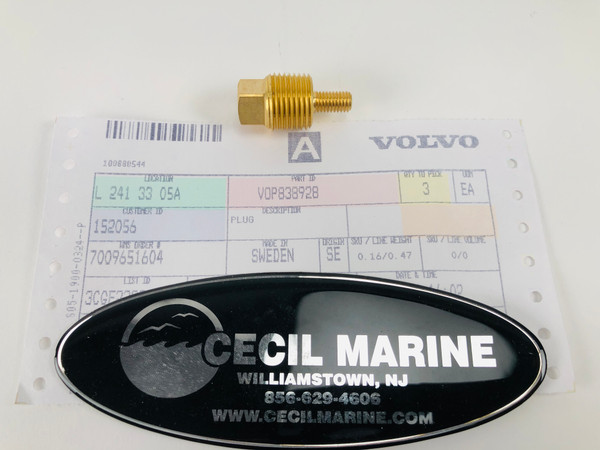 $19.99* GENUINE VOLVO no tax* PLUG 838928 *In Stock & Ready To