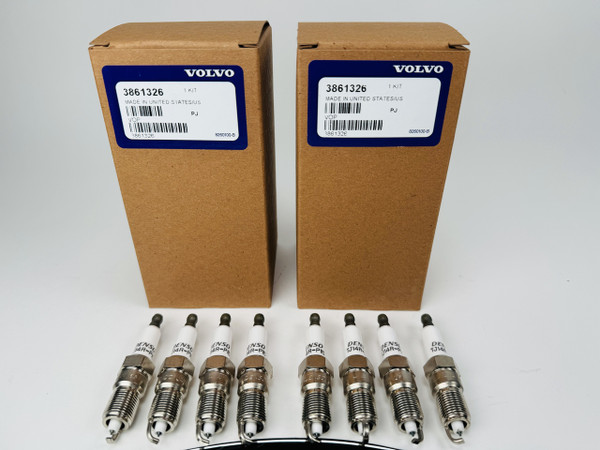 $91.99* VOLVO no tax* ( 8.1 ) 2 PACKS OF 4 SPARK PLUG KIT 3861326