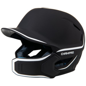 HXE Two-Tone Matte Batting Helmet w/Jaw Guard