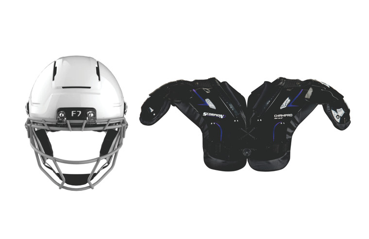Schutt F7 Air and Champro Scorpion Combo