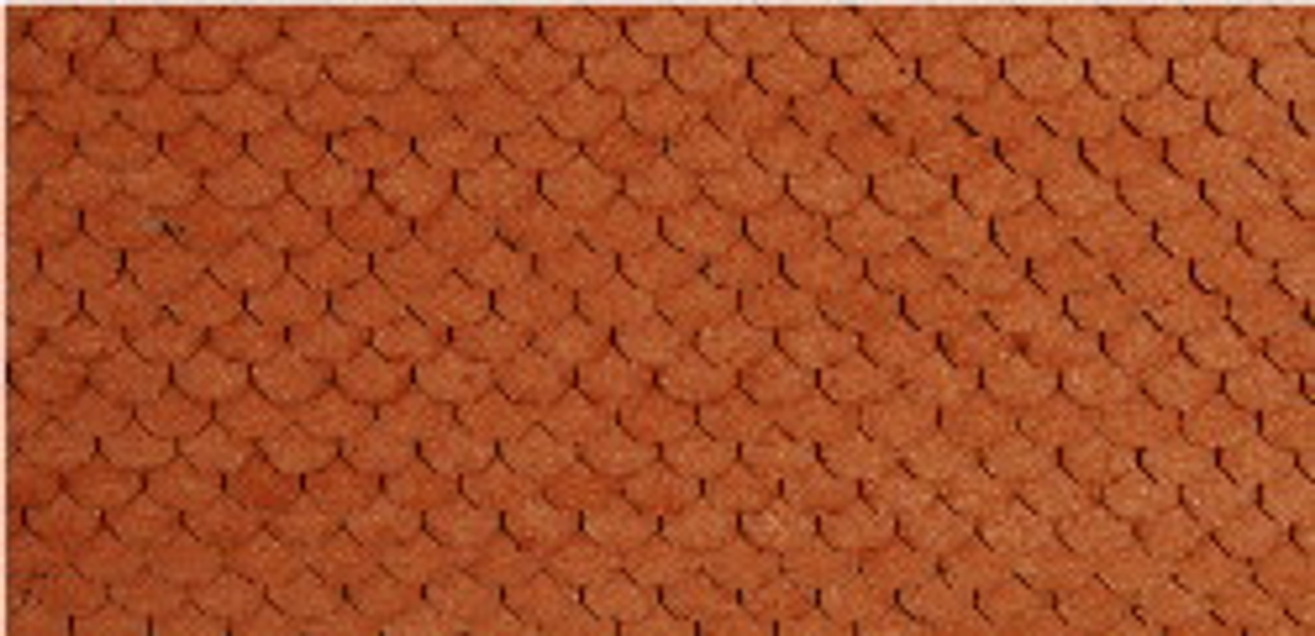 011310 - N-SCALE ROOF SHINGLES SCALLOPED (BROWN) - GCLaser