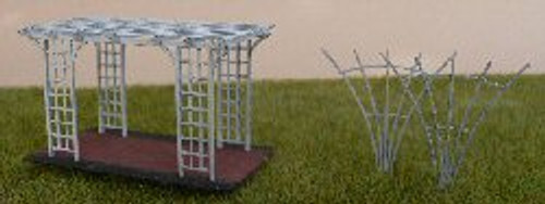 HO-SCALE PERGOLA (LARGE) + 2 TRELLIS