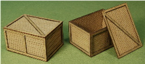 A-SCALE PLANKED CRATE-2 2-PACK