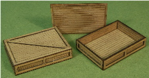 A-SCALE PLANKED CRATE-4 2-PACK