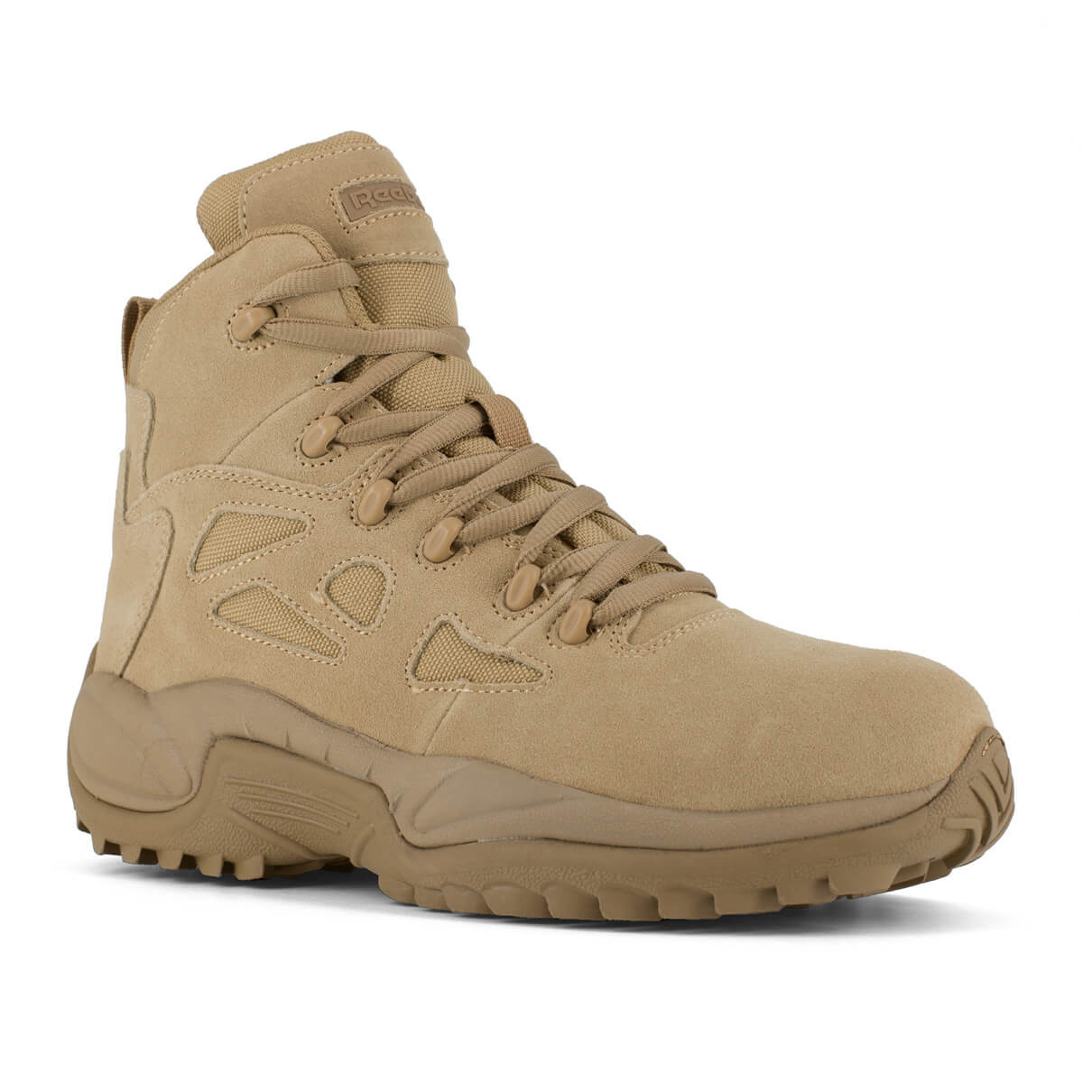 Reebok Men's RB8694 Rapid Response RB Tan Composite Toe Side Zip Boot.