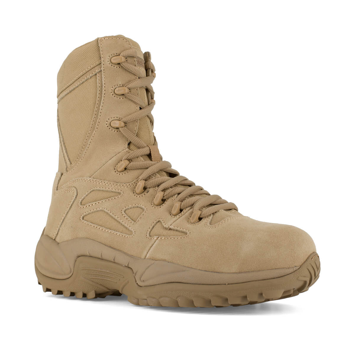 Reebok RB894 Women's Tan Rapid Response RB Composite Toe Side Zip Boot
