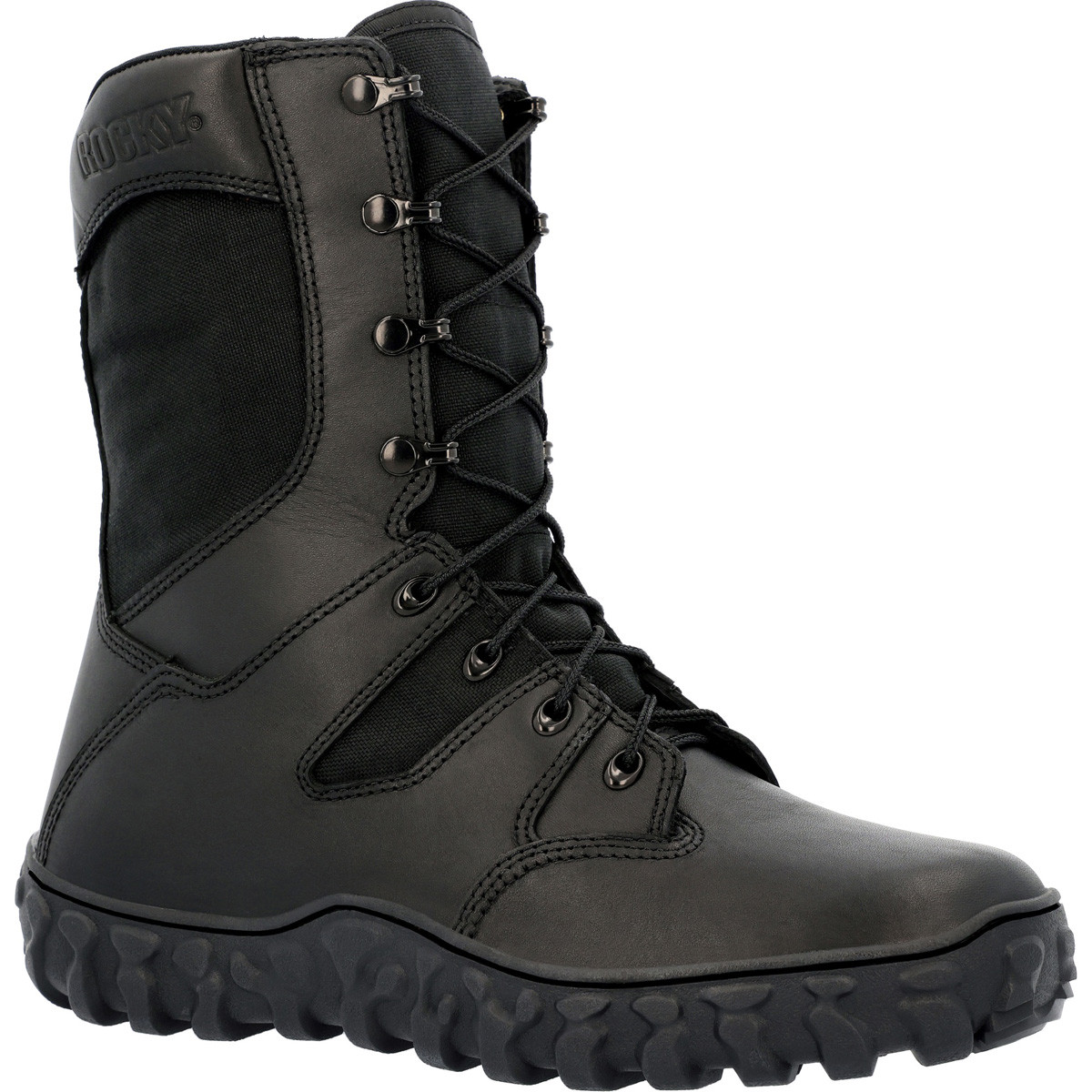 Rocky Men's RKC146 S2V Predator Black Waterproof Side Zip Military Boot