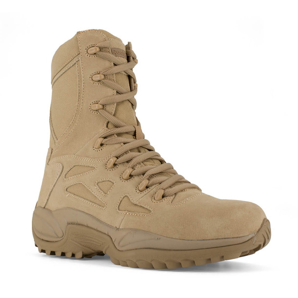 Reebok Men's RB8895 Rapid Response RB Tan Stealth Side Zip Boot.