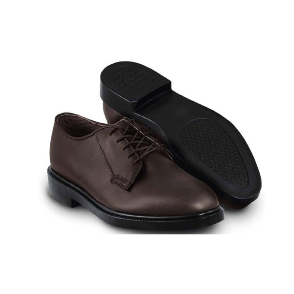 Altama Men's Capital Oxford USA Made Brown Leather Uniform Shoe 90032-A