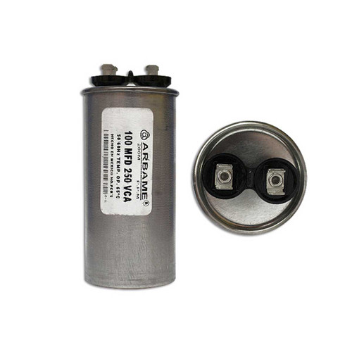 CAPACITOR 100 MF REDONDO ALUMINIO 250 VCA CAPACITOR 100 MF REDONDO ALUMINIO 250 VCA